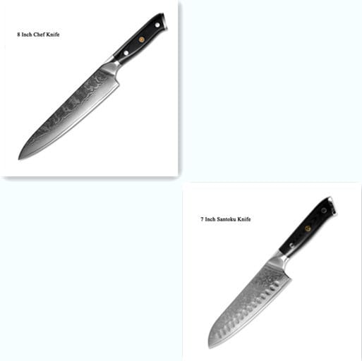 Damascus Steel Japanese Knife