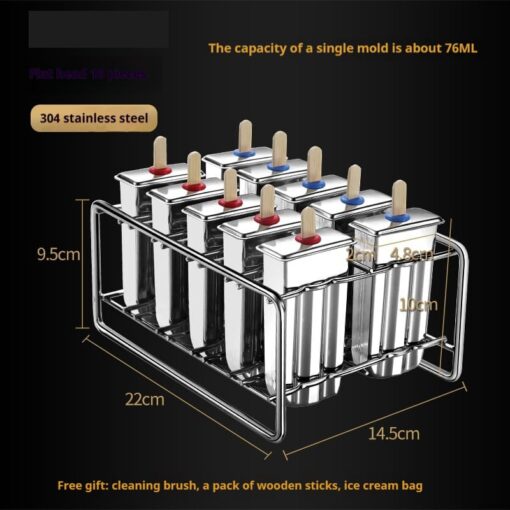 stainless steel ice cream mold