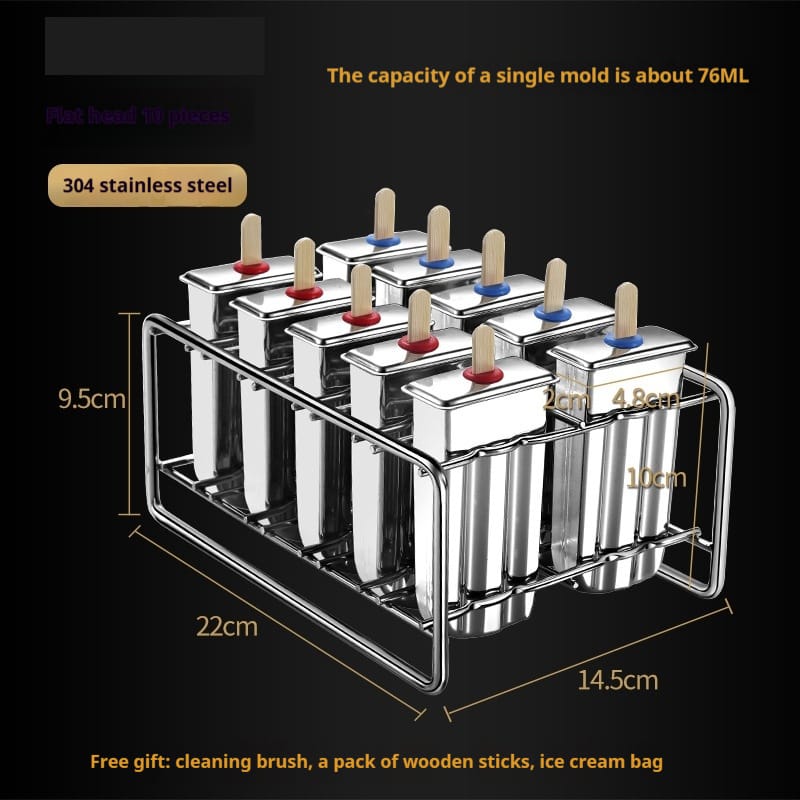 stainless steel ice cream mold