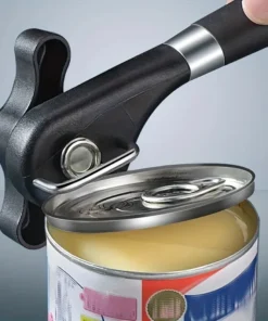 Manual Can Opener – Stainless Steel, Easy-Grip & Portable